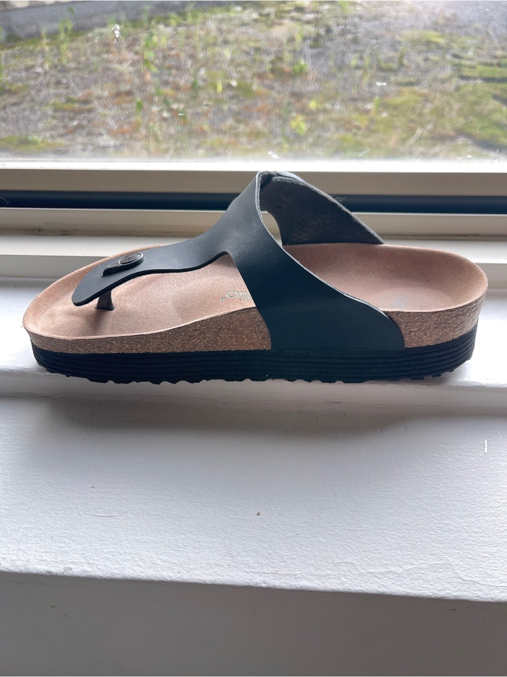 Papillio by Birkenstock Gizeh Platform Sandals Black Birko-Flor Vegan Women’s 41 - Picture 5 of 6